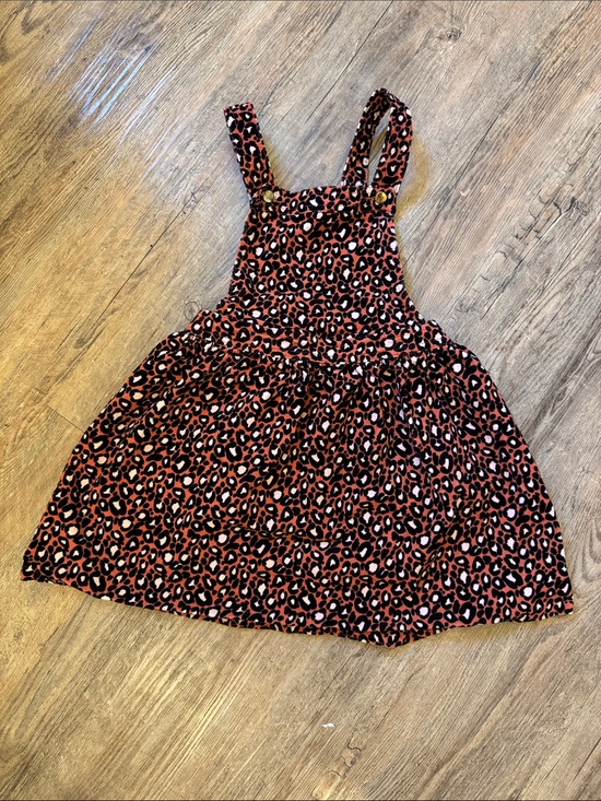 cupcakes & cashmere Other - cupcakes & cashmere Pink and Black Leopard Pinafore